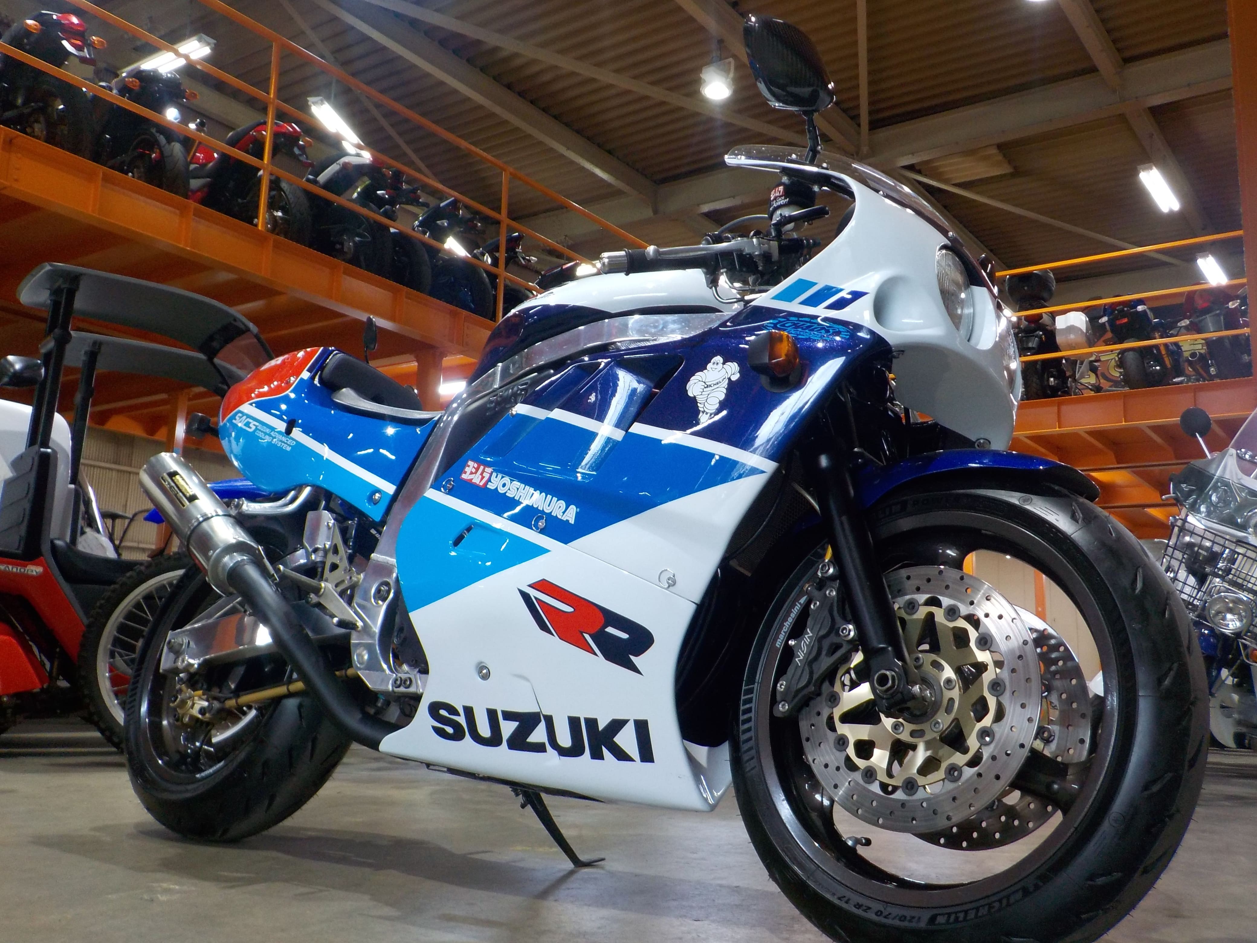 175万円の査定額で買取したGSX-R750RK。AMAスーパーバイク参戦マシンならではのオリジナルの良さをそっくり残した綺麗な外観。